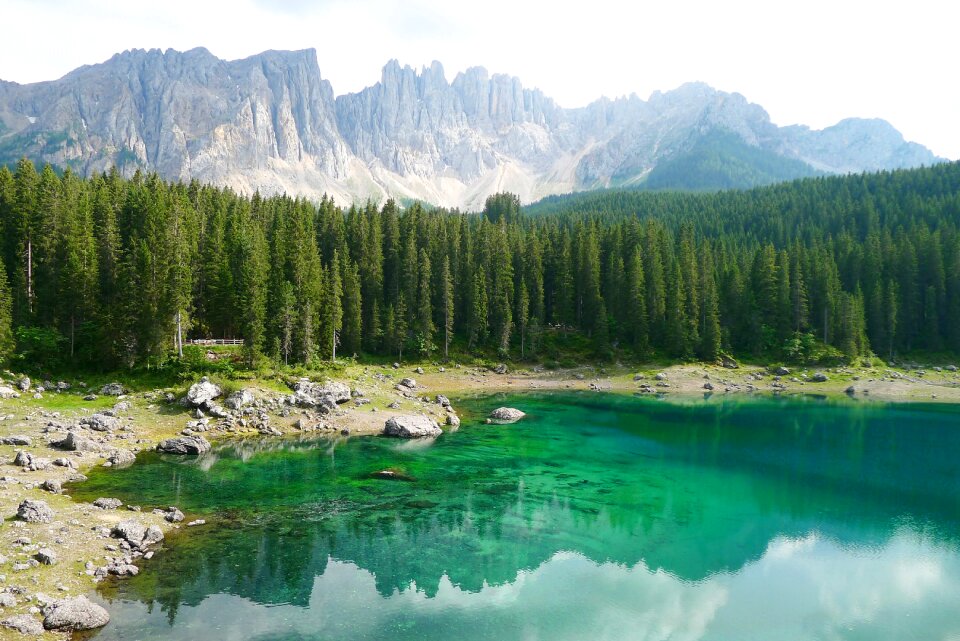 Karersee south tyrol nature