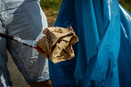 Bag garbage bag blue