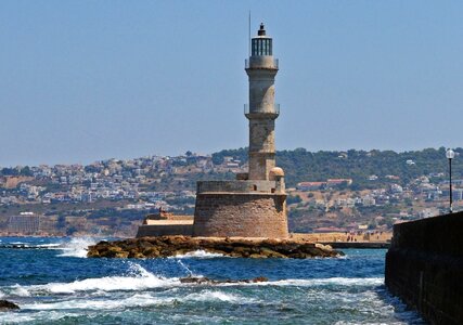 Chania wave coast photo