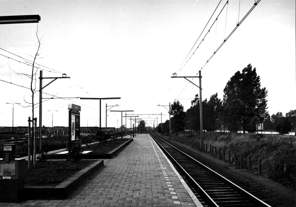 HUA-153184-Gezicht op het perron van het N.S.-station Maarssen te Maarssen