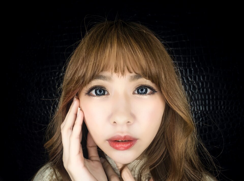 Asia young model face