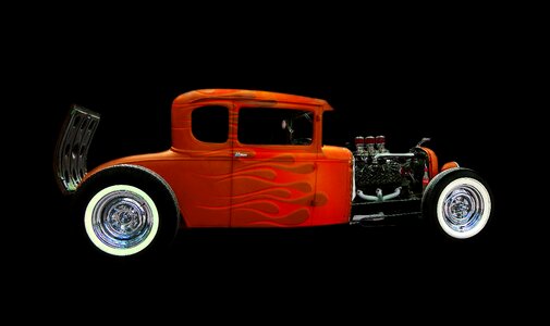 Old hot rod classic photo