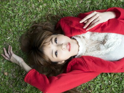 Young woman lie asia