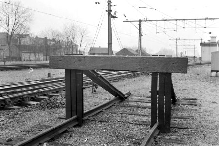 HUA-155280-Afbeelding van een stootjuk type Hercules sr. bij het N.S.-station Ede-Wageningen te Ede