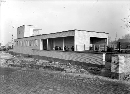 HUA-154745-Afbeelding van het seinhuis bij het N.S.-station Venlo te Venlo