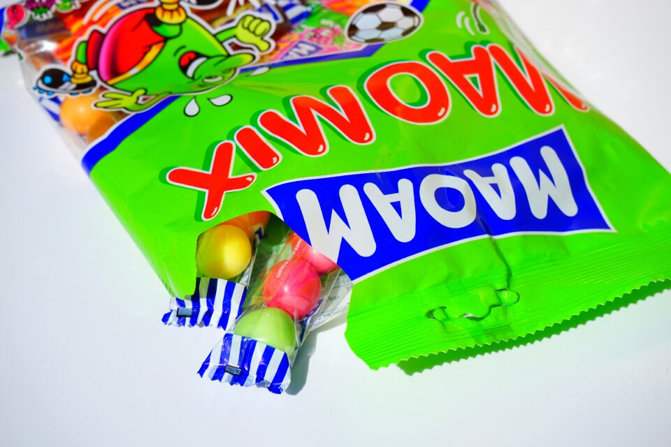 Open touched on chewy candy