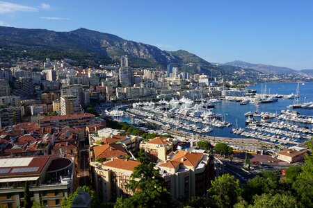 Monaco bay overhead photo