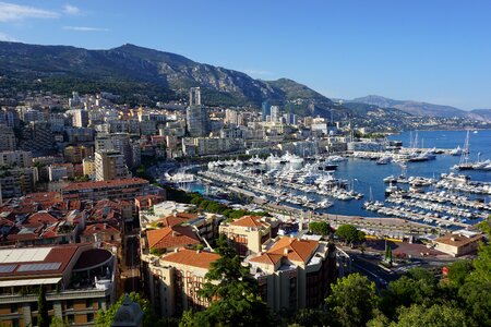 Monaco bay overhead