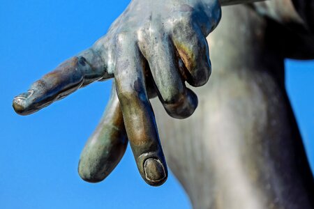 Symbol gesture sculpture photo