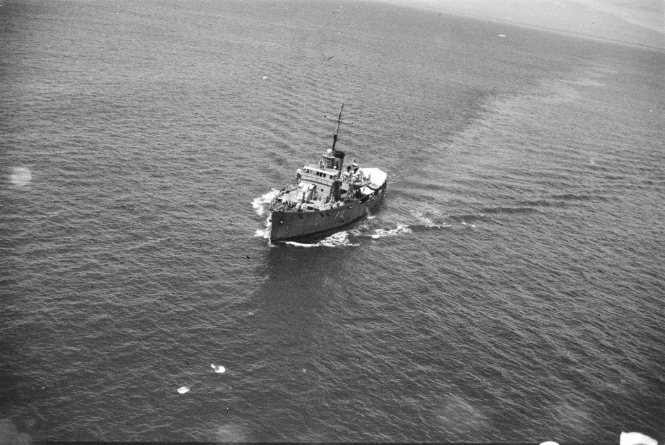 Hr. Ms. Ceram. Voormalig Australisch korvet HMAS Burnie (sinds 5 juli 1946 in Ne, Bestanddeelnr 216-6-4