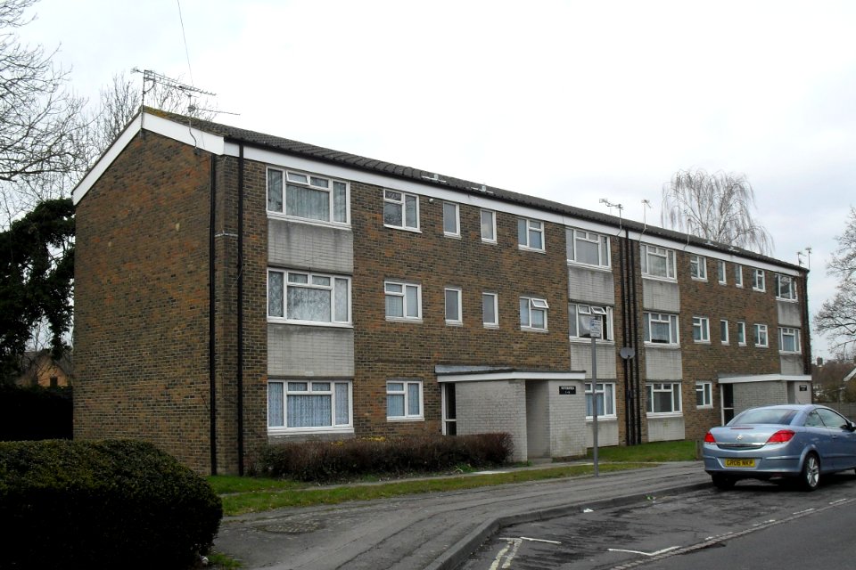 Housing in Crawley - Pottersfield Flats, Woolborough Road, Northgate, Crawley (March 2010)
