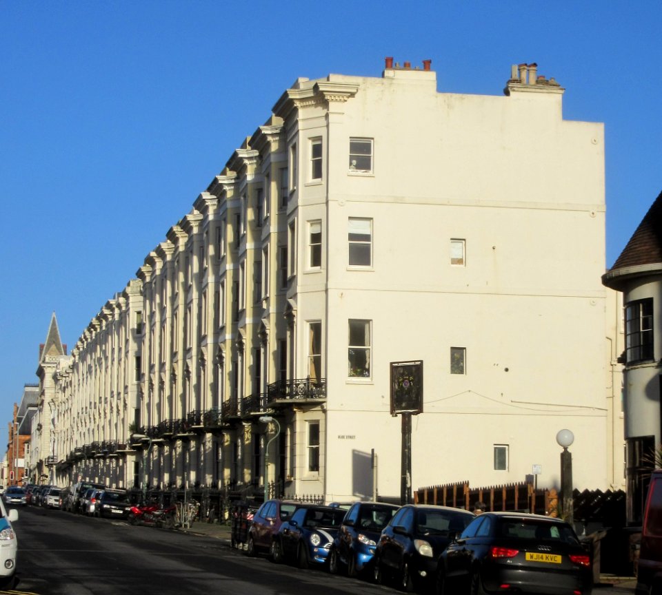 Housing on East side of Holland Road, Hove (January 2017)
