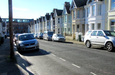 Housing on Alpine Road, Hove (November 2015)