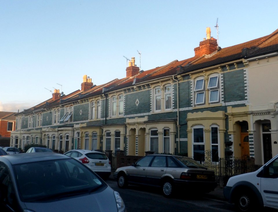 Houses on Paddington Road, Copnor, Portsmouth (October 2017)