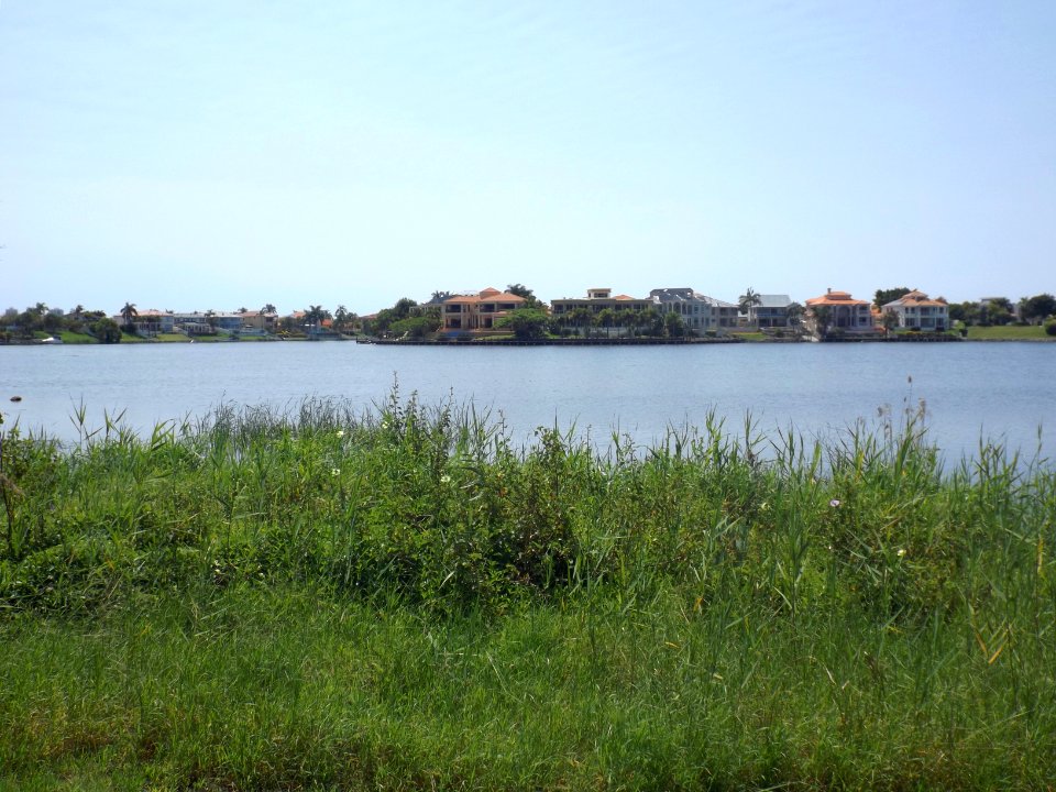 Houses along Istana View Clear Island Waters, Queensland
