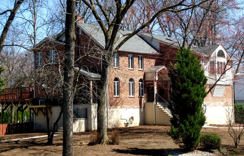 House jacked up in a flood zone to prevent water damage