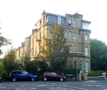 Housing at junction of The Drive and Cromwell Road, Hove (July 2014)