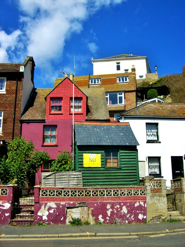 Houses on Rock-a-Nore Rd, Hastings