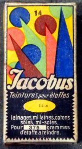 Household products, Jacobus Teintures pour étoffes pic1