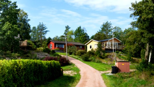 Houses on a hill in Barkedal photo