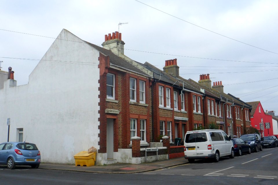 Housing at Windmill Terrace, Brighton (January 2015)