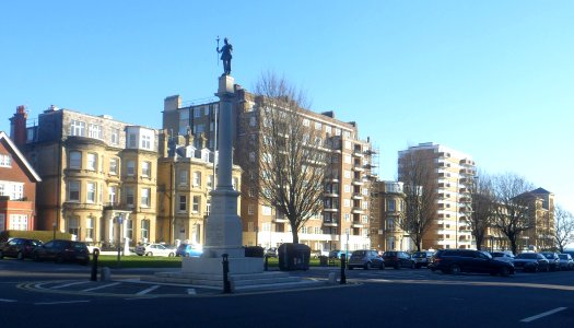 Houses and Flats on East Side of Grand Avenue, Hove (February 2018)