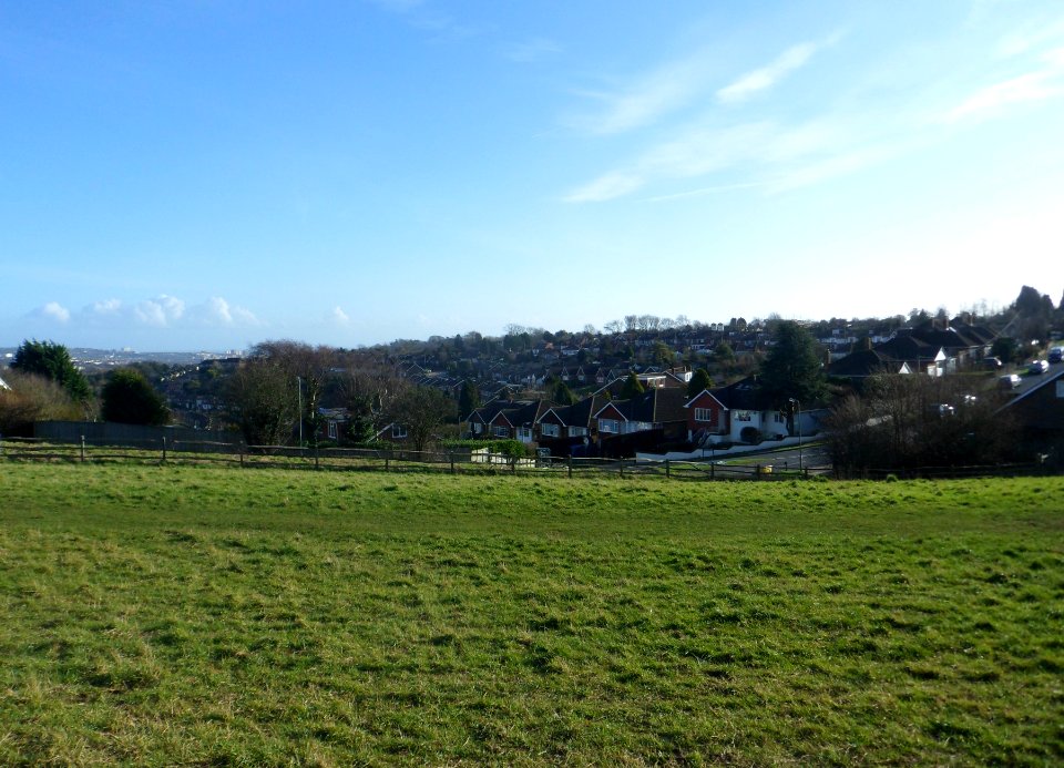 Housing at Westdene seen from outside Patcham Mill (February 2014) (1)
