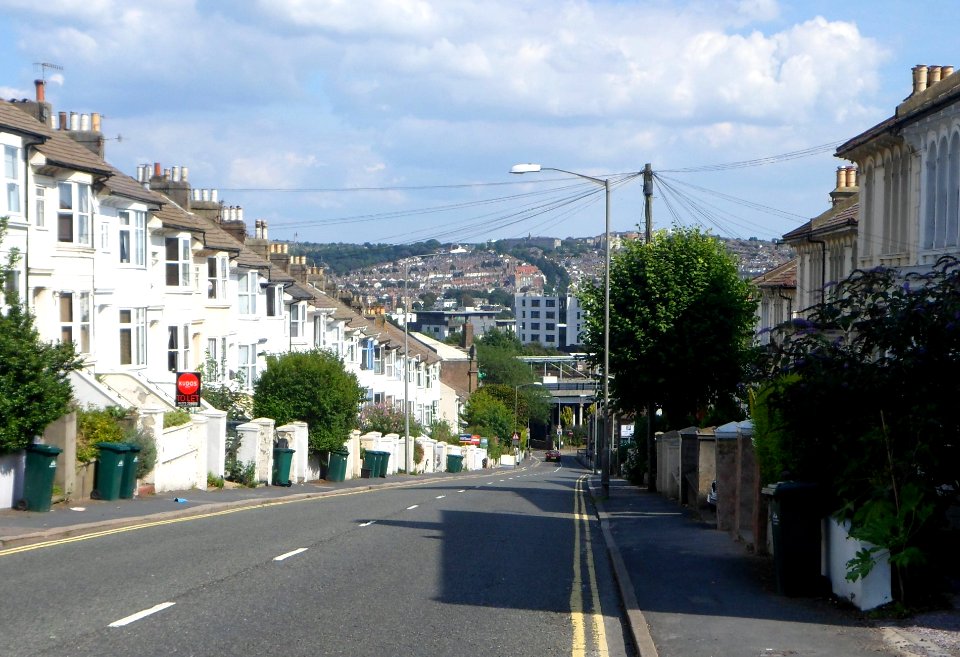 Housing on North side of Old Shoreham Road, Prestonville, Brighton (August 2013) (2)