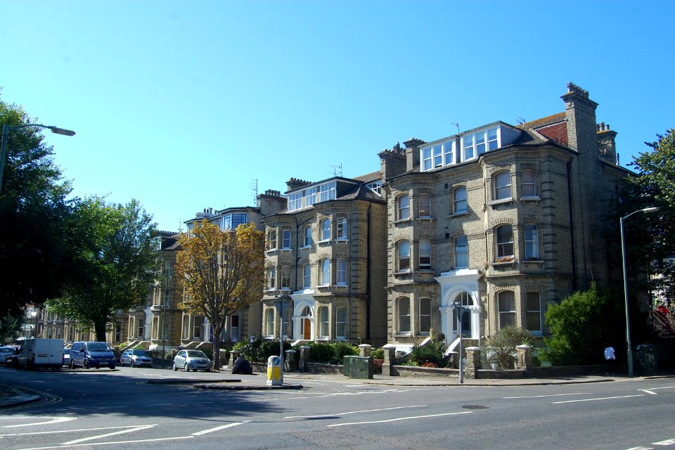Housing on West side of Selborne Road, Hove (September 2018)