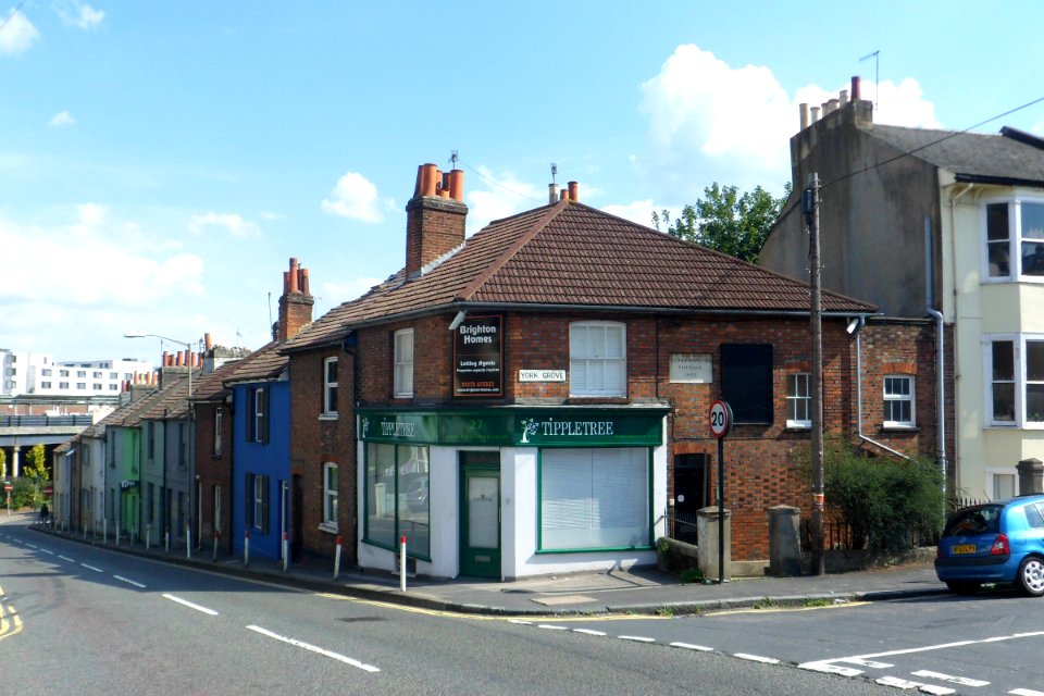 Housing on South side of Old Shoreham Road, Prestonville, Brighton (August 2013) (2)