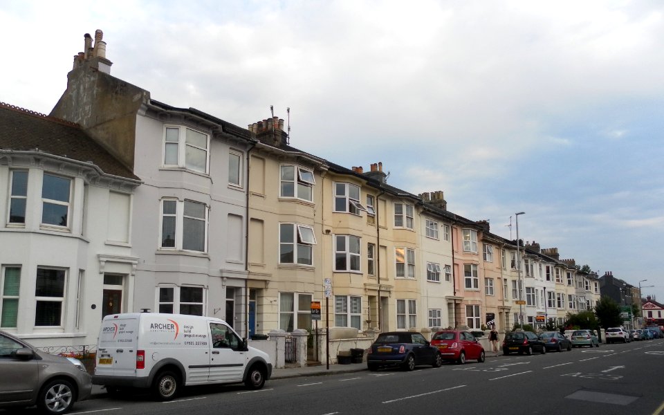 Housing on East Side of Preston Road, Brighton (August 2013)