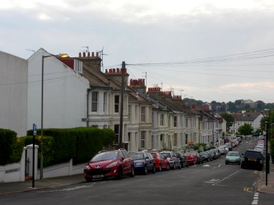 Housing on South side of Grantham Road, Brighton (August 2013)