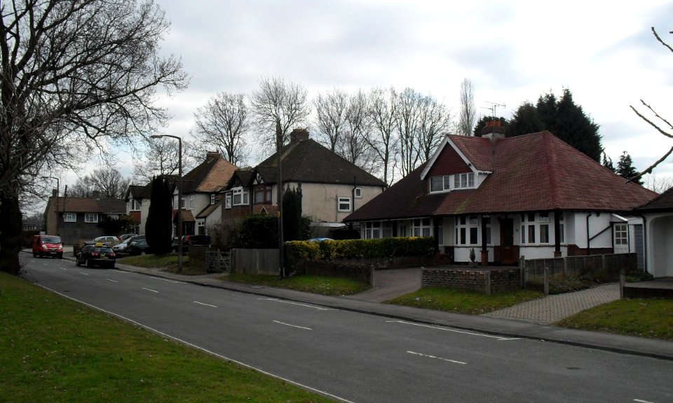Housing in Crawley - Interwar Houses on Barnfield Road, Northgate, Crawley (May 2012)