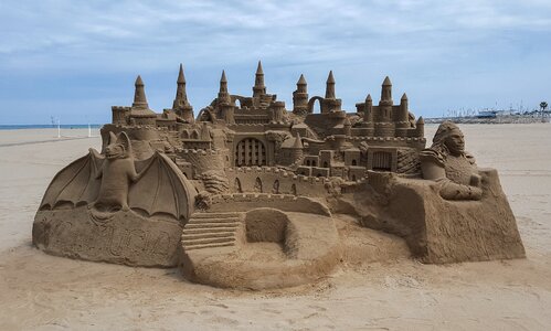 Sand sand castle sea
