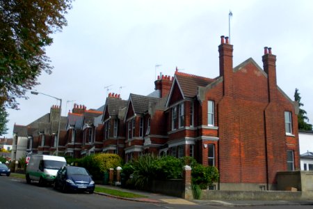 Housing at south end of Surrenden Road, Preston Park, Brighton (September 2011)