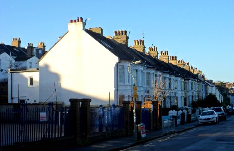 Housing on Stanford Road, Prestonville, Brighton (December 2013)