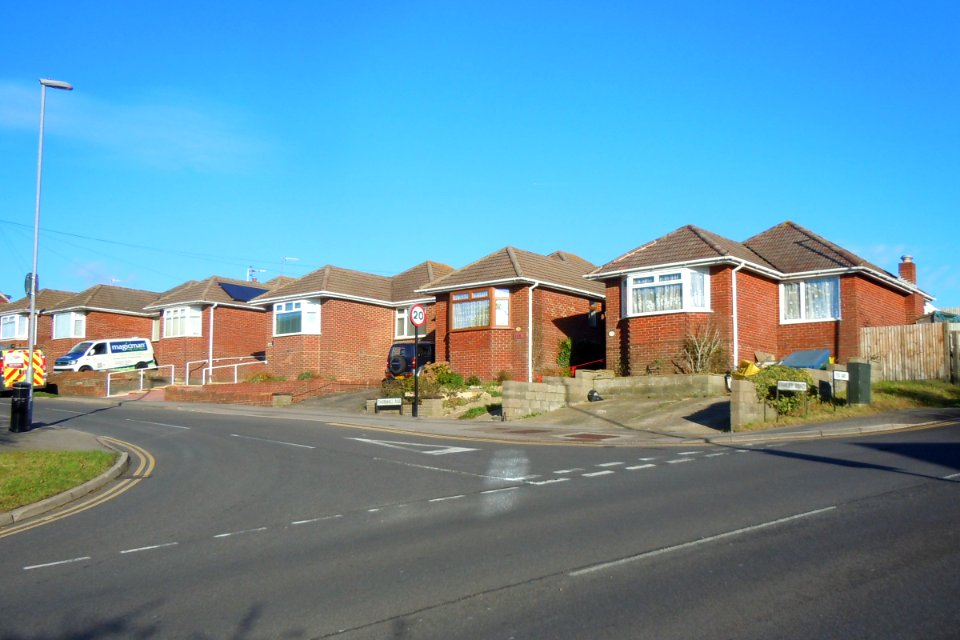 Housing on Thornhill Rise, Mile Oak (November 2015)
