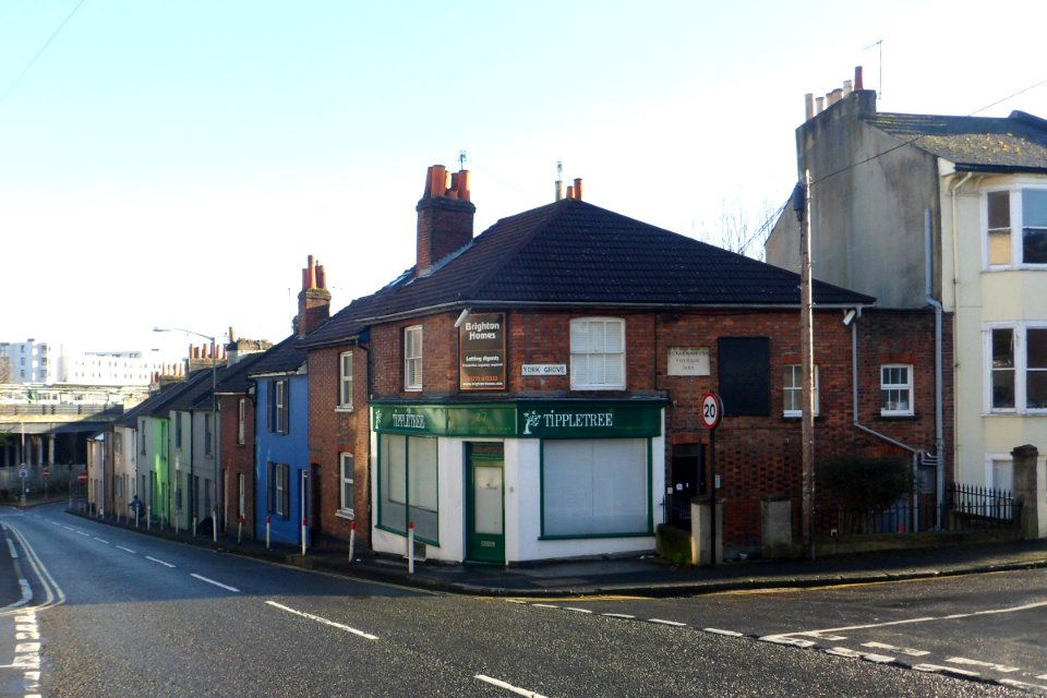 Housing on South side of Old Shoreham Road, Prestonville, Brighton (December 2013) (2)