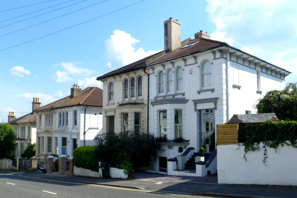 Housing on South side of Old Shoreham Road, Prestonville, Brighton (August 2013) (1)