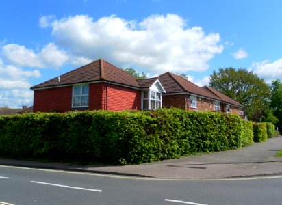 Houses on the site of the old St Richard's Church, Gales Drive, Three Bridges