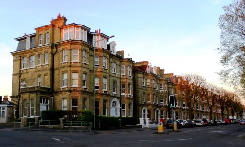 Housing on North side of Cromwell Road, Hove (April 2011)
