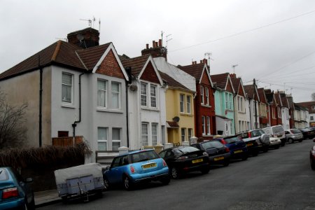Housing on Shanklin Road, Brighton (January 2011)