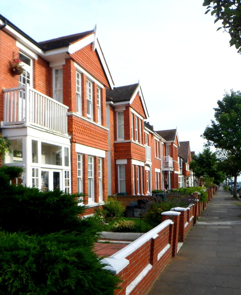 Housing on East side of Langdale Gardens, Hove (August 2013)