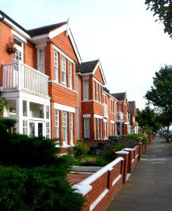 Housing on East side of Langdale Gardens, Hove (August 2013)