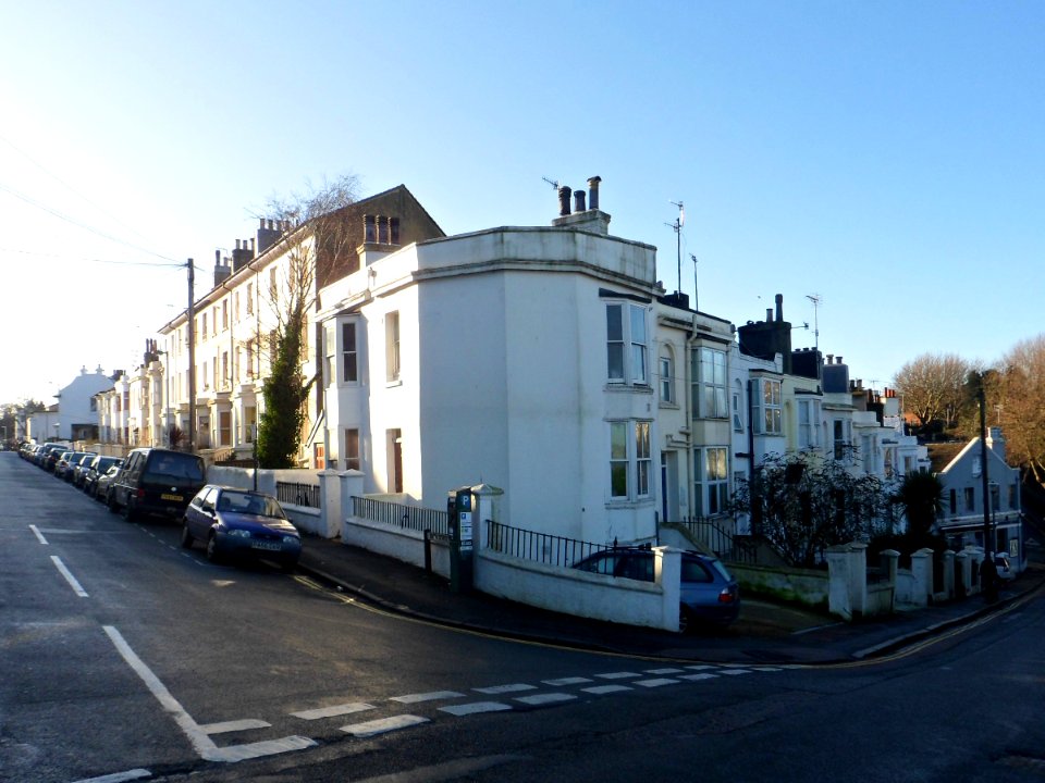 Housing at Junction of Howard Place and Bath Street, West Hill, Brighton (December 2013)