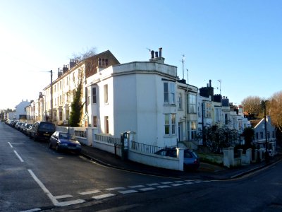 Housing at Junction of Howard Place and Bath Street, West Hill, Brighton (December 2013)