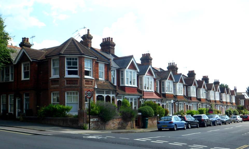 Housing on Wolstonbury Road, Hove (August 2013)