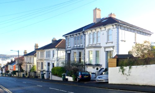 Housing on South Side of Old Shoreham Road, Prestonville, Brighton (December 2013)