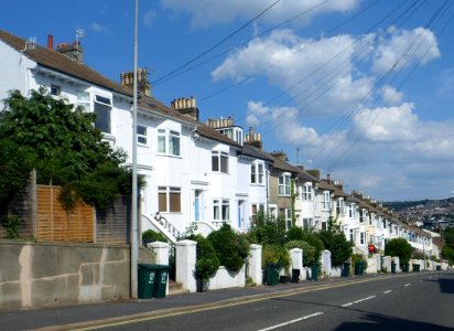 Housing on North side of Old Shoreham Road, Prestonville, Brighton (August 2013) (1)