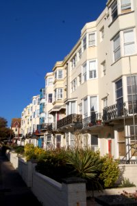 Housing on East side of Lower Rock Gardens, Kemptown, Brighton (September 2018)